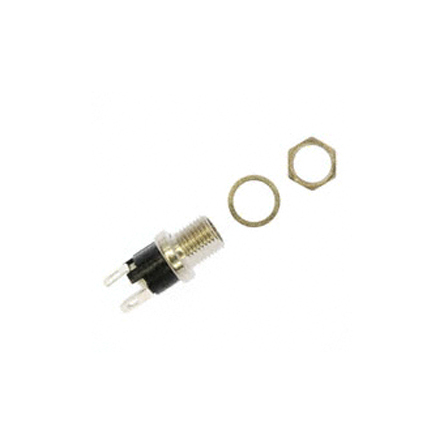 Switchcraft, L7 Straight DC Socket 5A, 30V dc, Panel Mount, length 20.8 mm, Silver
