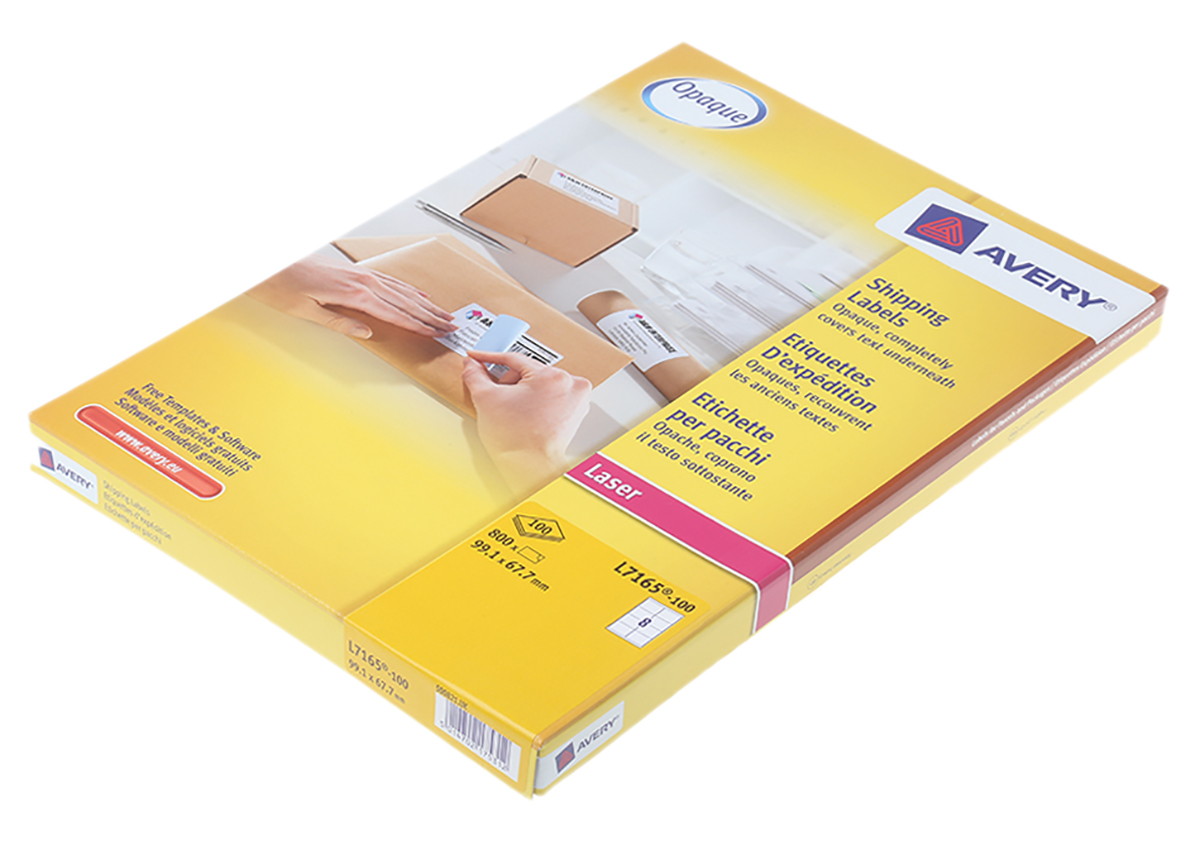 Avery White Adhesive Address Label Sheet, Pack of 100 Per Pack