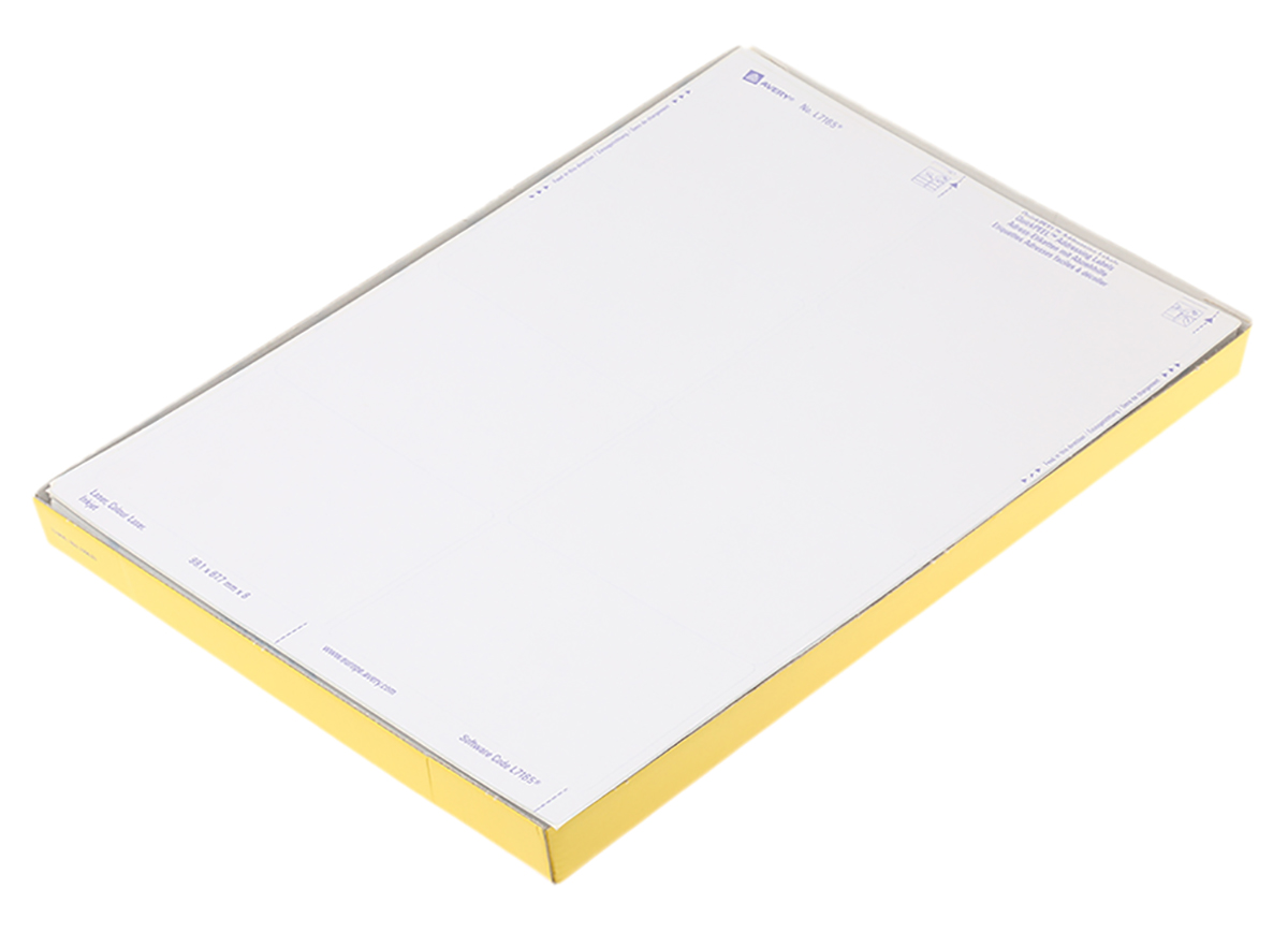 l7165-100 Avery White Adhesive Address Label Sheet, Pack of 100 Per Pack
