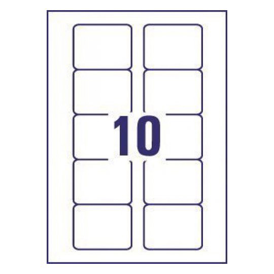 l7666-25 Avery White Adhesive CD & DVD Label Sheet, Pack of 25 Per Pack