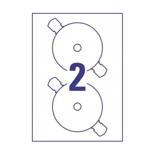 l7676-25 Avery CD & DVD Label 25