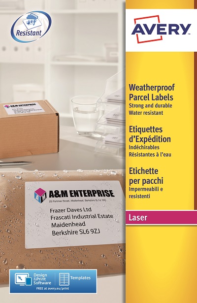 l7992-25 Avery White Laser Printer Label