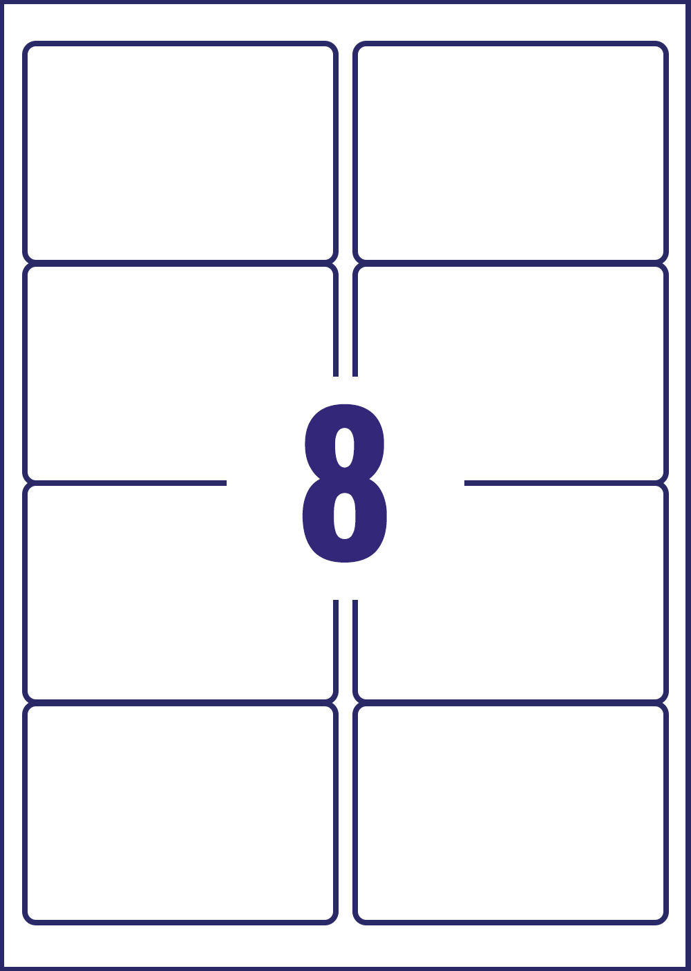 Avery White Laser Printer Label
