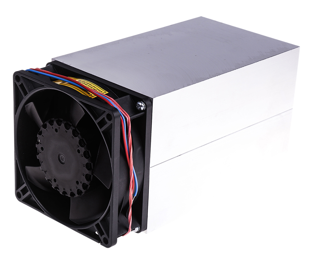 Fischer Elektronik Heatsink, Universal Rectangular Alu with Fan 93 mm 150 mm 92mm