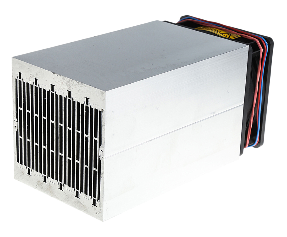 la-21-150-24-v Fischer Elektronik Heatsink, Universal Rectangular Alu with Fan 93 mm 150 mm 92mm