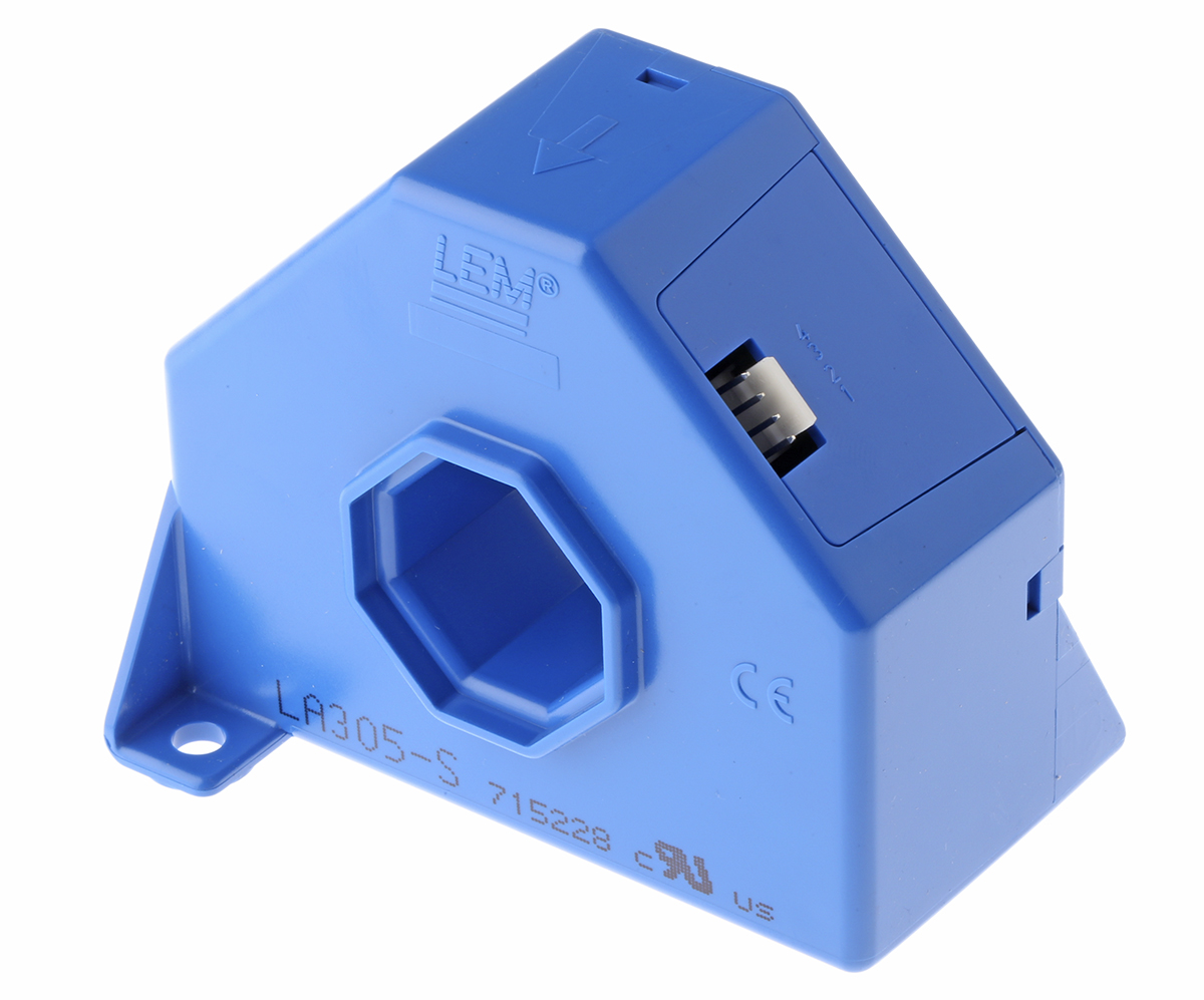 LEM LA 305-S Series Current Transformer 300 A 1 12V, 15 V 25.5 mm Bore