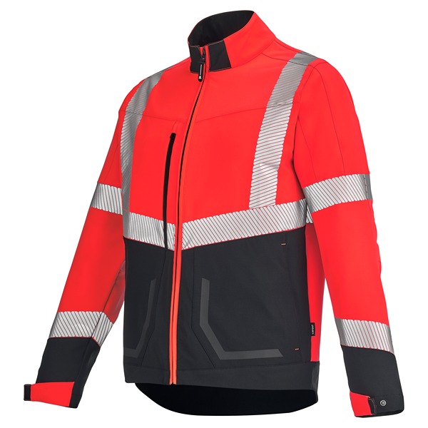 Cepovett Safety 3FLST3PI Red, Black Unisex Hi Vis Jacket, S