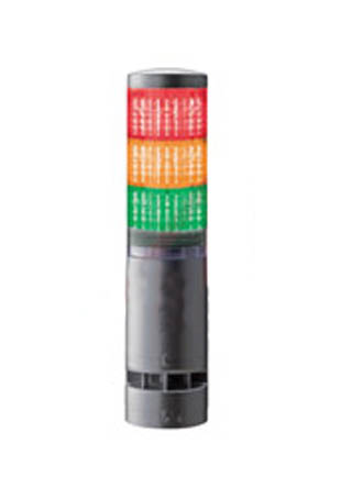 Patlite LA6 Series Clear Signal Tower Alarm, 5 Lights 26.4V dc