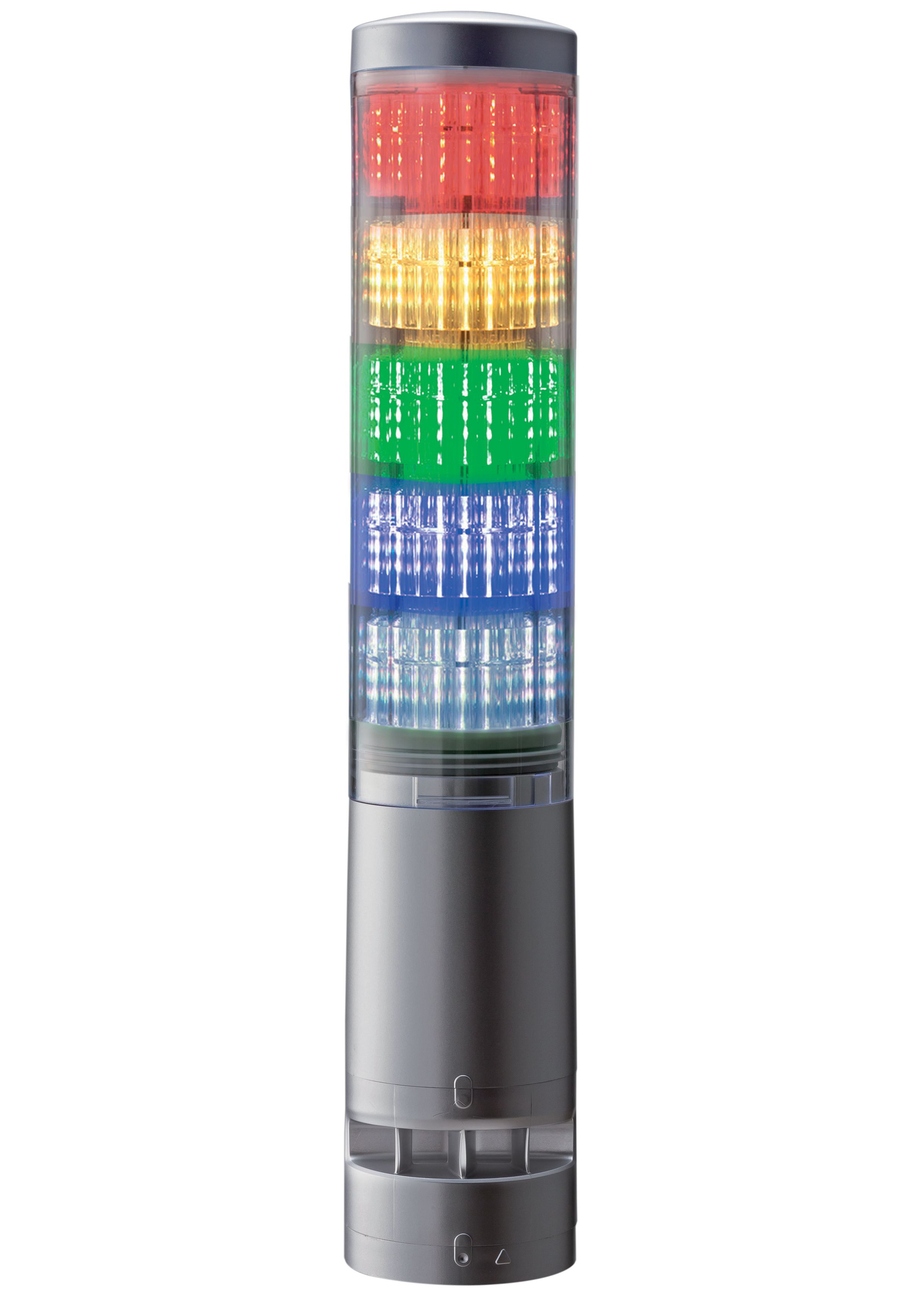 Patlite LA6 Series Clear Signal Tower Buzzer, 5 Lights 24V dc Direct
