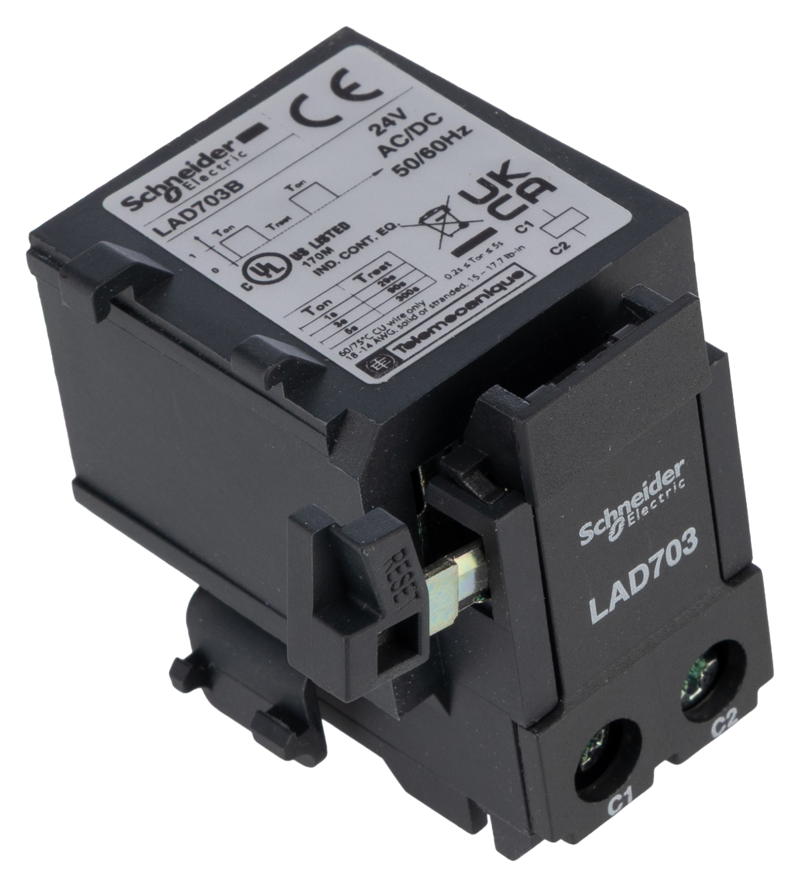 Schneider Electric 24V ac/dc DIN Rail Remote Tripping Device Circuit Trip for use with LRD Series, LR3D Series