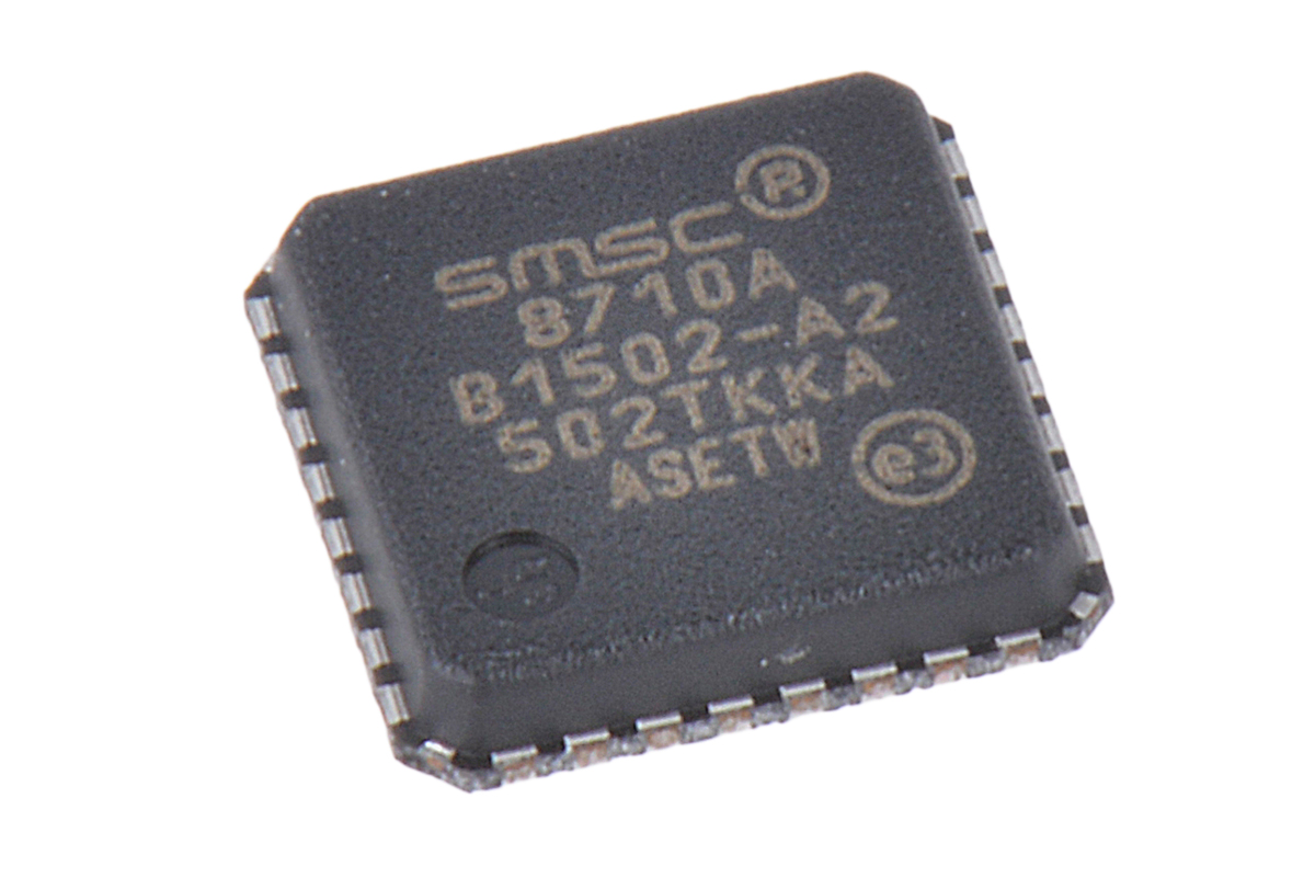 Microchip LAN8710A-EZC-TR, Ethernet Transceiver, 1.62 V 100 Mbps RMII, 32-Pin 3.3V QFN