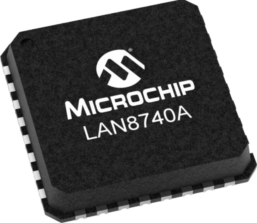 Microchip LAN8740AI-EN-TR, Ethernet Transceiver, 1.8 V 100 Mbps MII, RMII, 32-Pin 3.3V VQFN
