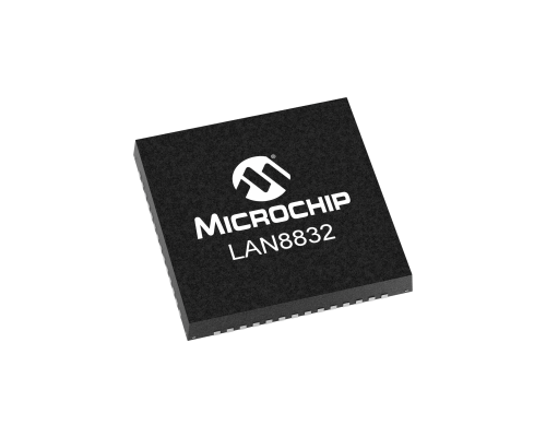 Microchip LAN8832T/8JX, Transceiver IC, 1.045 V 1000 Mbps SGMII, 56-Pin 3.465V VQFN