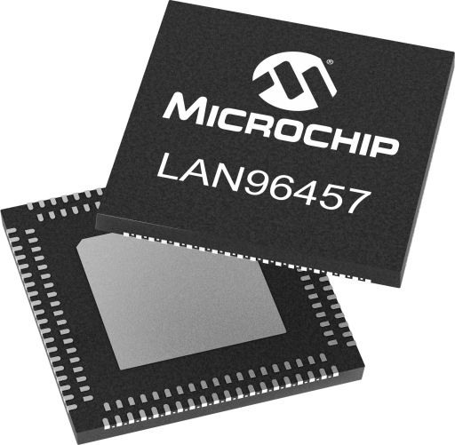 Microchip LAN96457FT-I/8NW, Ethernet Switch, -0.3 V 1 Gbps, 156-Pin 3.63V VQFN