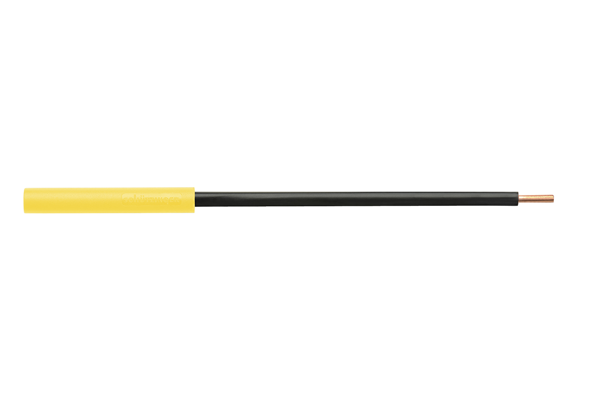 Schutzinger Yellow Banana Socket With Copper contacts and Nickel Plated