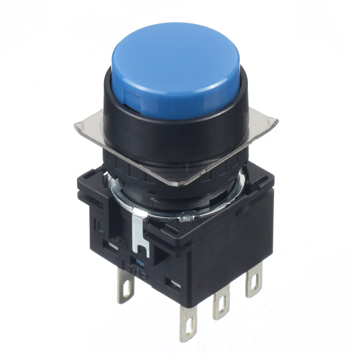 Idec LB Series Push Button Switch, Maintained, 16 mm Cutout, DPDT, IP65, 30 V dc 125 V ac