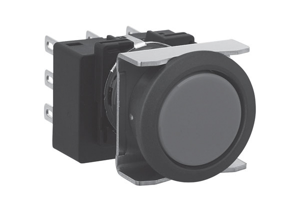 Idec LB Series Illuminated Push Button Switch, Momentary, 16 mm Cutout, DPDT, IP65, 30 V dc 125 V ac