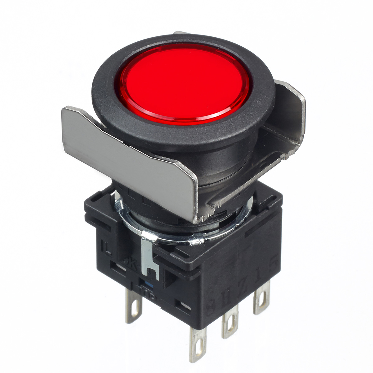 Idec LB Series Illuminated Push Button Switch, Momentary, 16 mm Cutout, DPDT, IP65, 30 V dc 125 V ac