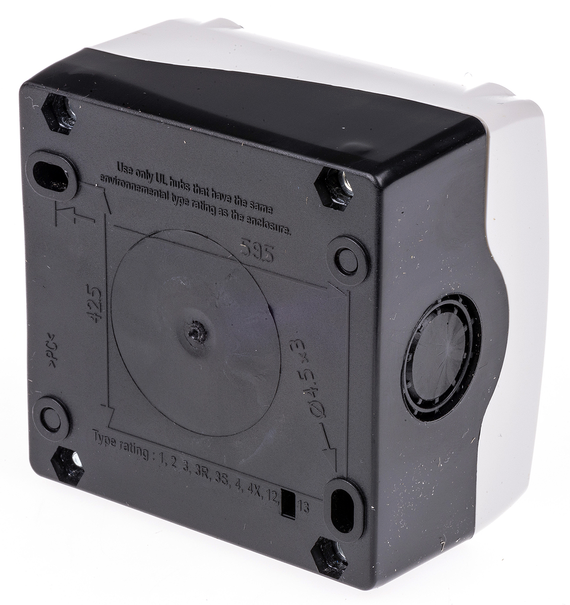lbx10110 BACO Spring Return Push Button Control Station, Plastic, Green, IP66