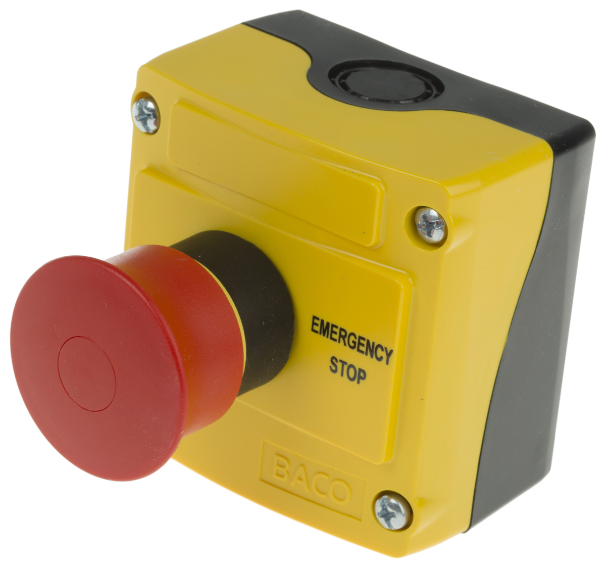 BACO LBX1 Series Pull Release Emergency Stop Push Button, Surface Mount, 22 mm Cutout, 2 NC, IP66
