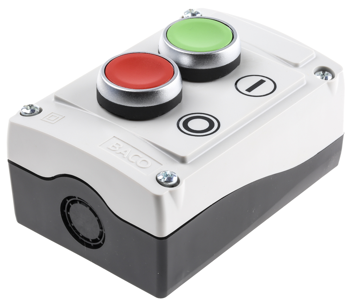 lbx20120 BACO Spring Return Control Station Switch - SPDT, Plastic, Red, Green, IP66