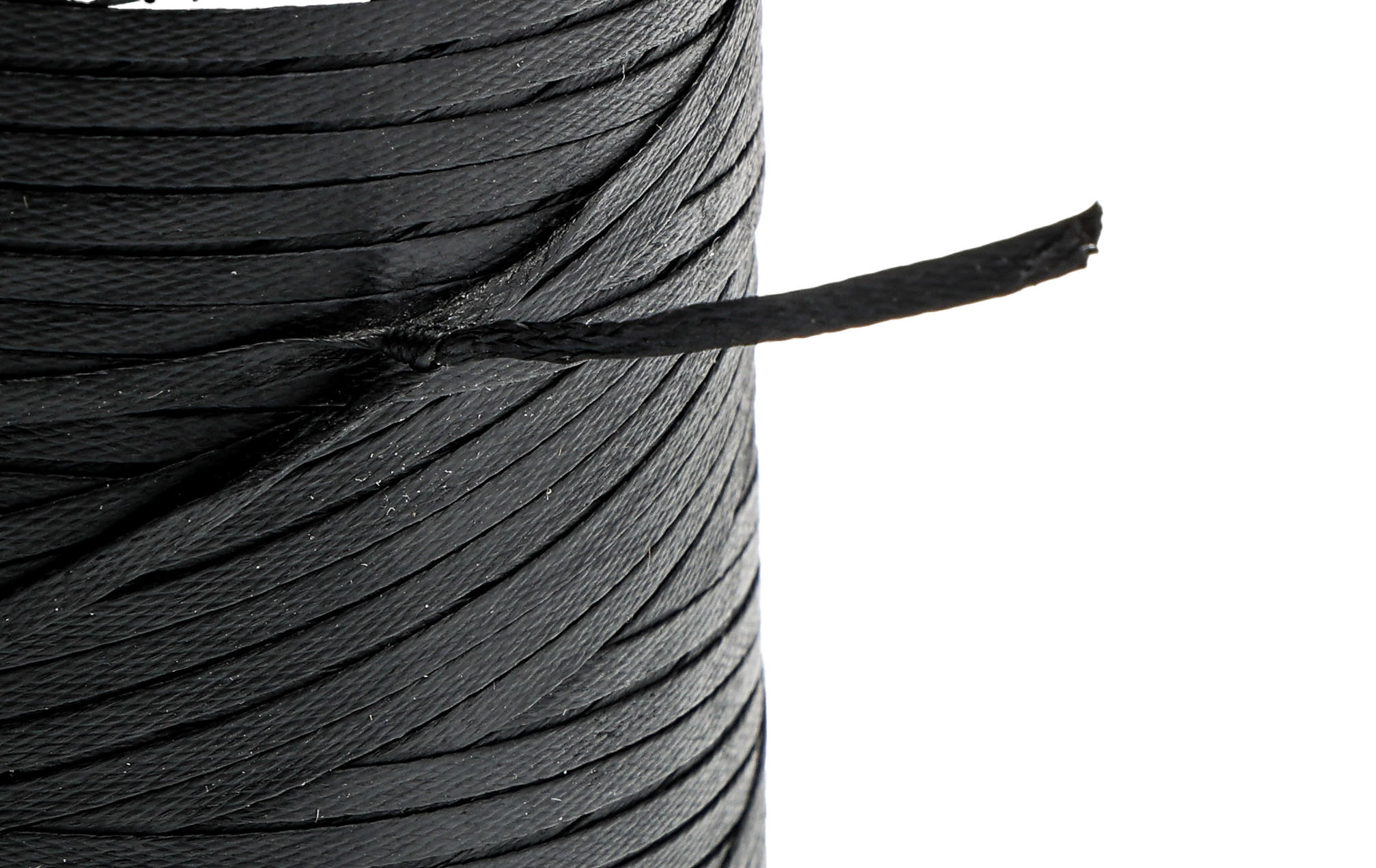 lc136-bk088 Alpha Wire Cable Lacing Cord White, Black Nylon x 457 m