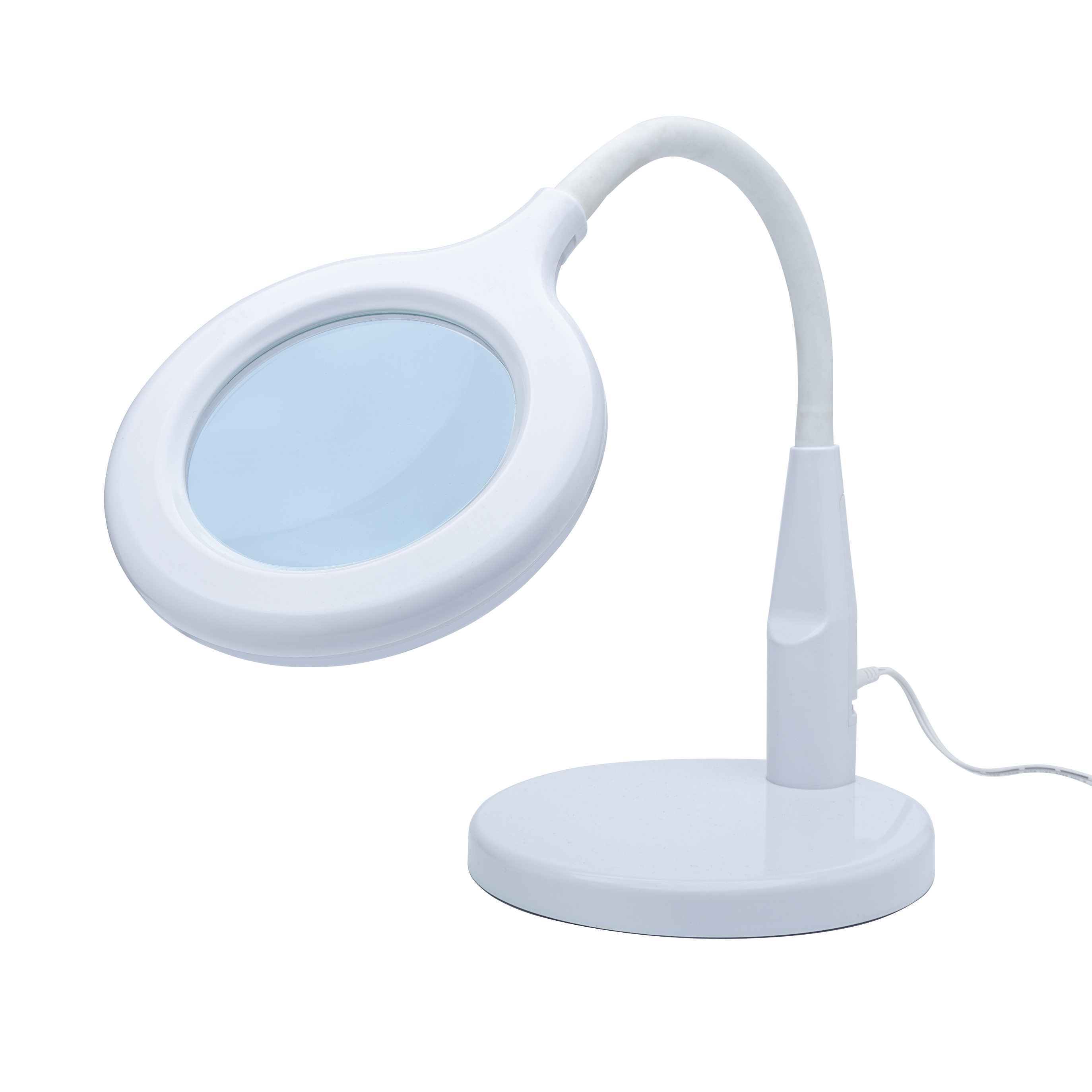 Shesto LC8080USB/UK LED Magnifying Lamp with LED Lamp, 100 mm Lens Dia., 100 mm Lens