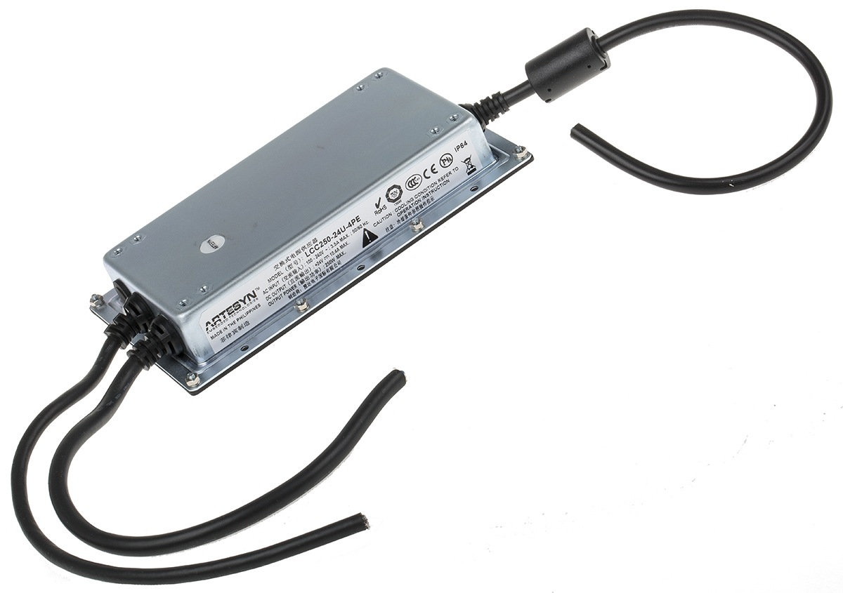 Artesyn Switching Power Supply, LCC250-24U-4PE 24V dc, 10.4A, 250 W, Input 90V ac to  264V ac