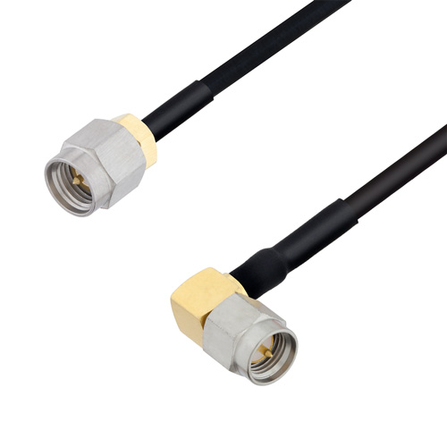 L-Com LCCA Series Coaxial Cable Male Straight to Male SMA, 1.5 ft 50 Ω