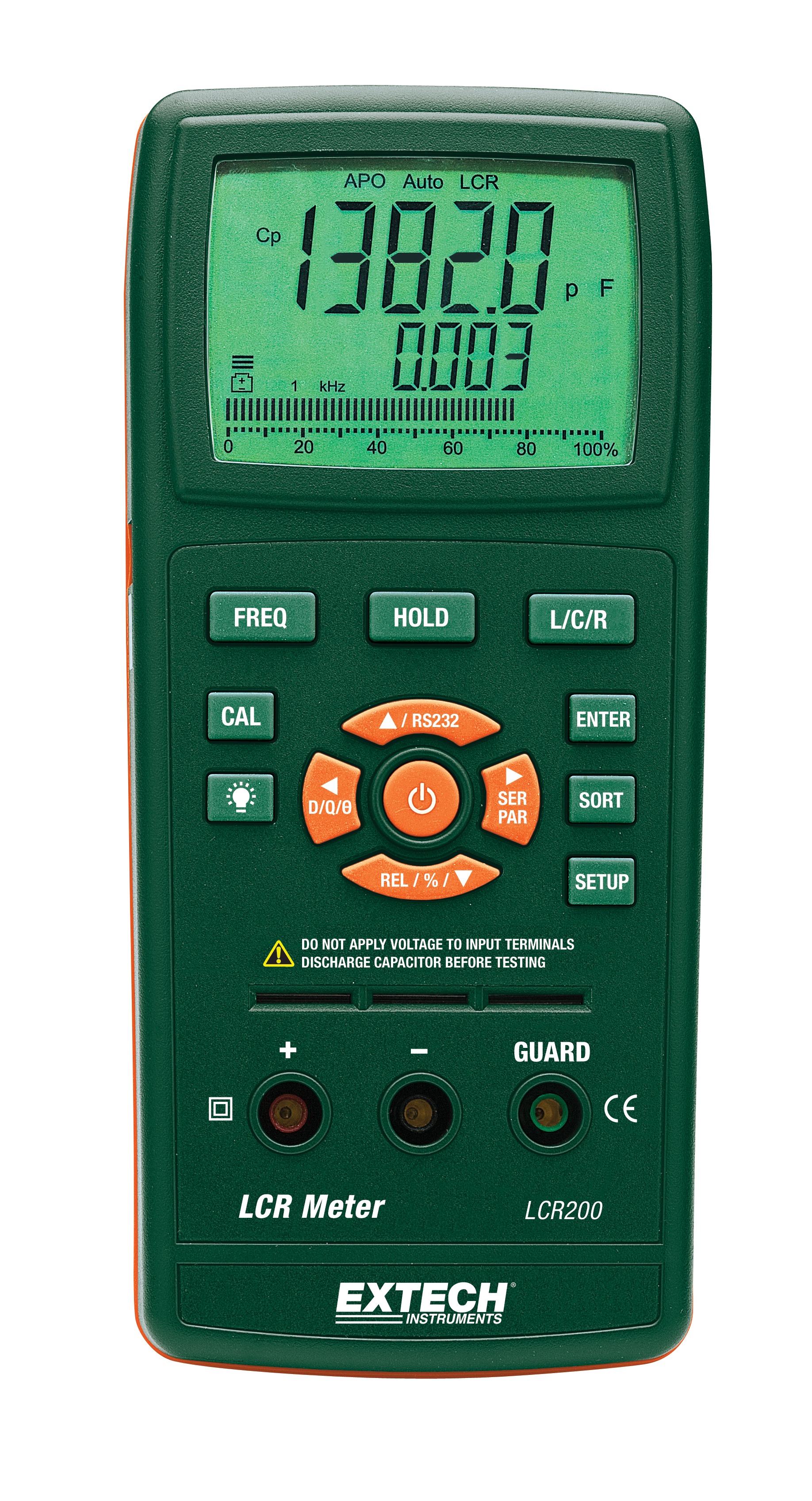 Extech LCR200 Passive LCR Meter 200 μF, 200 kΩ, 2000 h