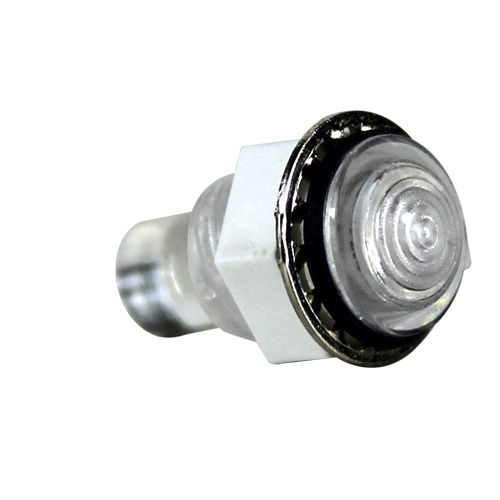 LCS_052_CTP VCC Panel Mount Straight Rigid LED Light Pipe Clear, Clear LED Included included