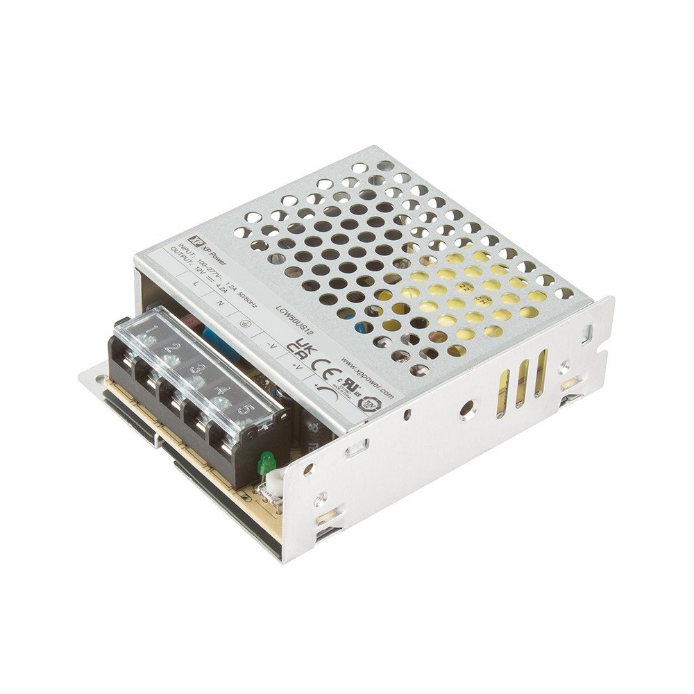 XP Power AC/DC Power Supply, LCW50US36 36V dc, 1.45A, 50 W, Input 85V ac to  305V ac