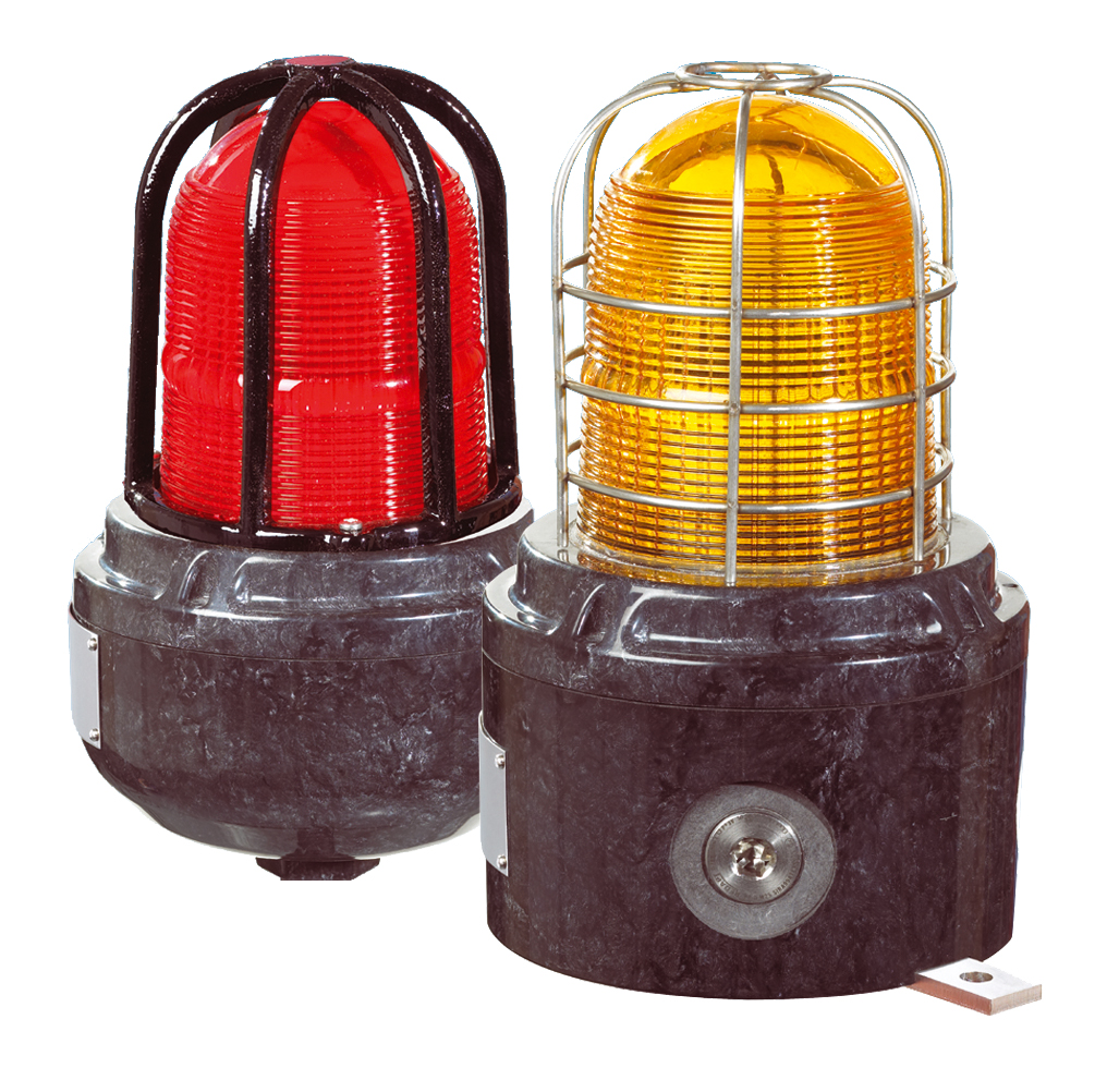 Eaton HAC LD15 Series Red Flashing LED Beacon 48V, LED Bulb Base, IP66, IP67