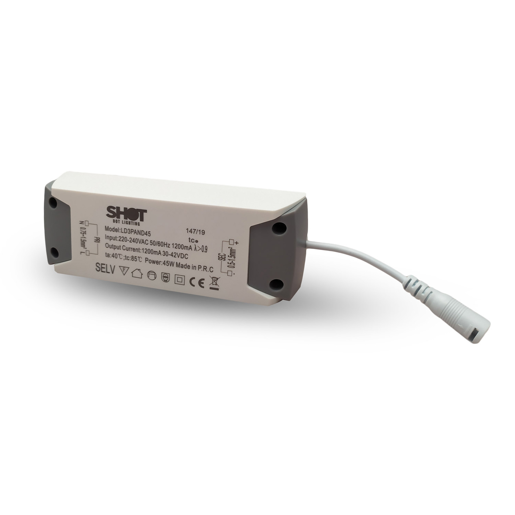 SHOT, 230V Output, 45 W Output