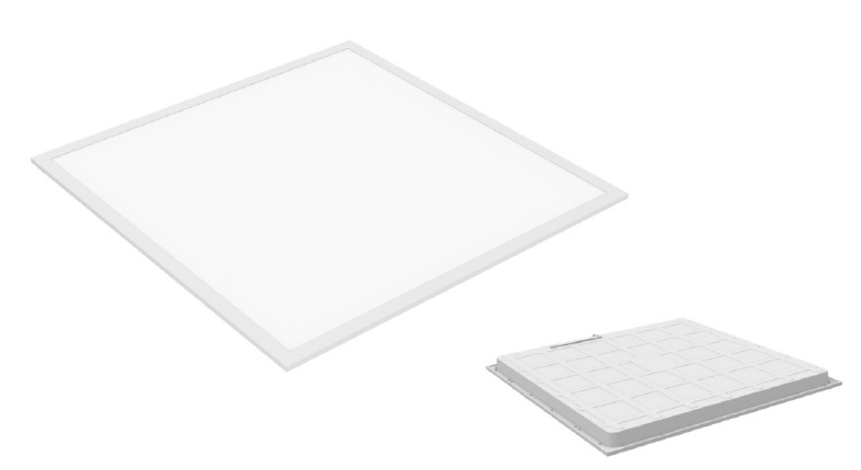 SHOT 36 W Square LED Panel Light, Neutral White, 3000K, L 600 mm W 600mm