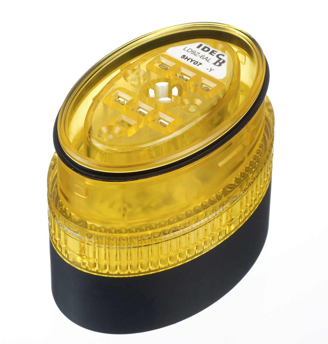 Idec LD6A Series Yellow Flashing, Steady Beacon 24V ac/dc, LED Bulb Direct Mount, Frame Mount, Pole, Wall Mount, IP54,
