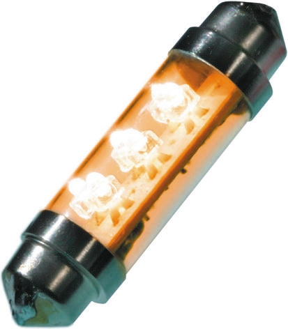 JKL Components LE-0603 LED Car Bulb, Yellow, Festoon shape