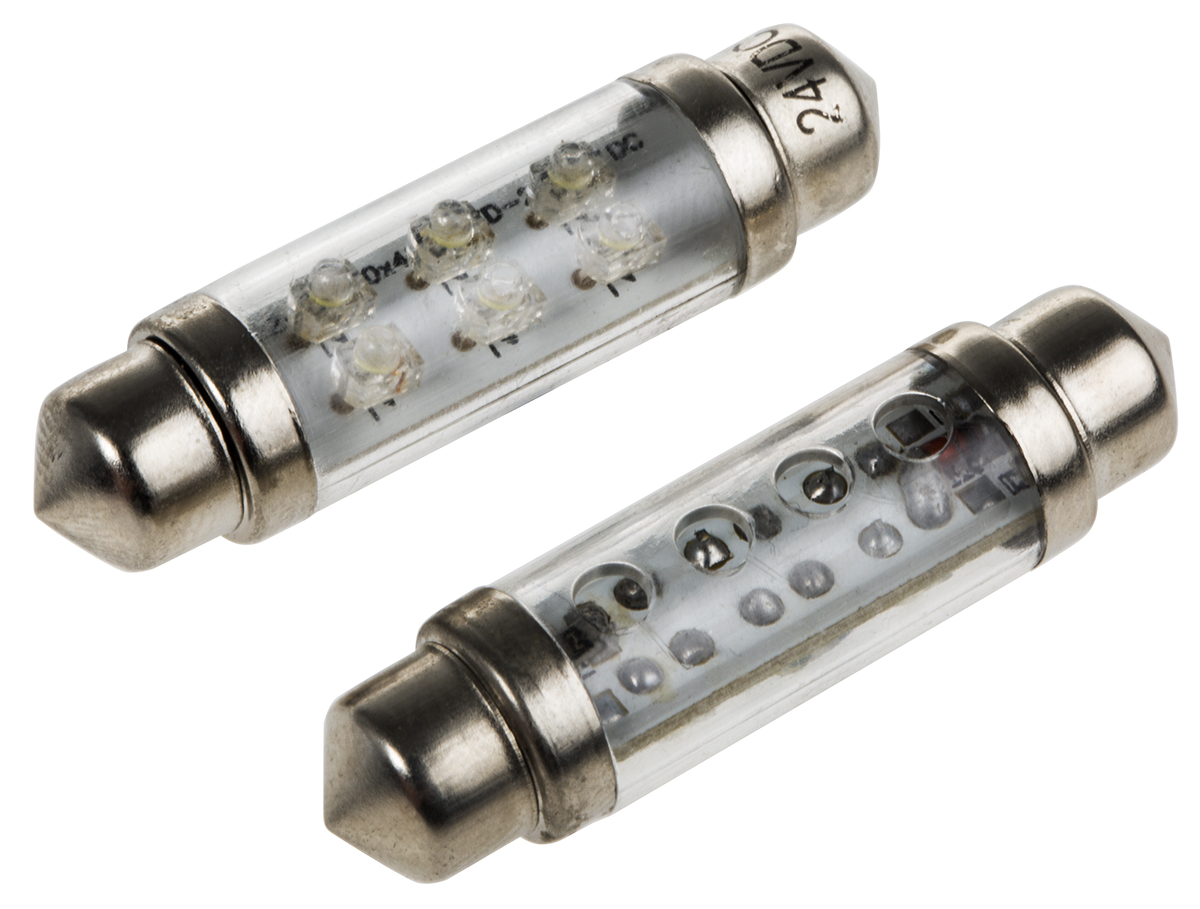 JKL Components LE-0603 LED Car Bulb 0.22 W, White, Festoon shape