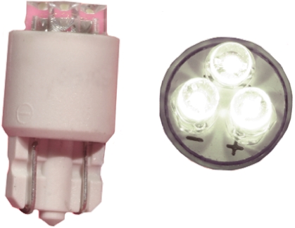 JKL Components White Indicator Lamp, 12V dc, Wedge Base, 10.4 mm Diameter