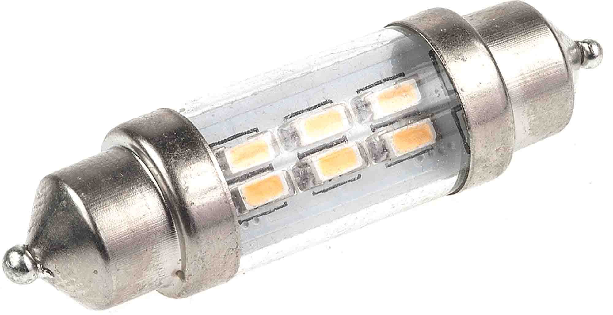 JKL Components LE-0909 LED Car Bulb 12 W, 6000k, Cool White, Festoon shape