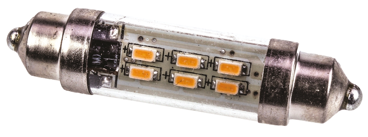 JKL Components LE-0909-14CW/LE-0909-14NW/LE-0909-14WW LED Car Bulb 12 W, 6000k, Warm White, Festoon shape