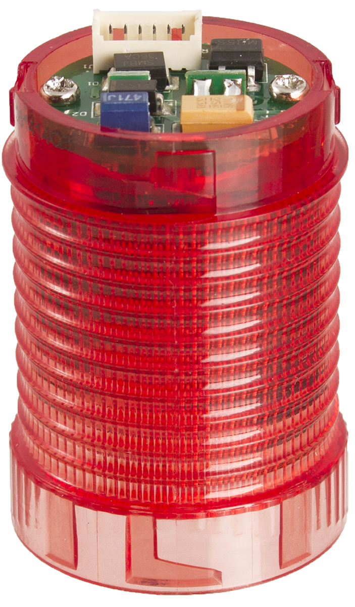 Moflash LED-MINI Series Red Steady Effect Beacon Unit, LED Bulb 24V dc, DC, IP54