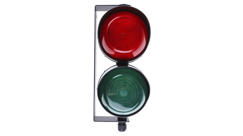 Moflash LED TL Series Blue, Red, Amber, White, Clear, Green LED Beacon No Sounder Component, 2 Lights 230V ac/dc Bracket