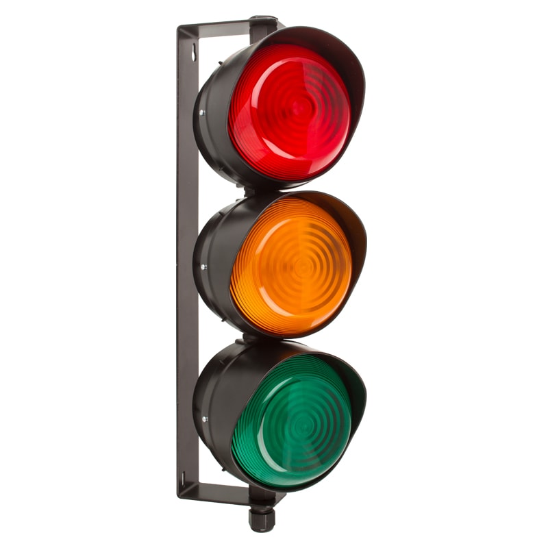 Moflash LED TL Series Clear, Green, Amber, Red, Blue LED Beacon, 3 Lights 280V ac/dc Wall Mount