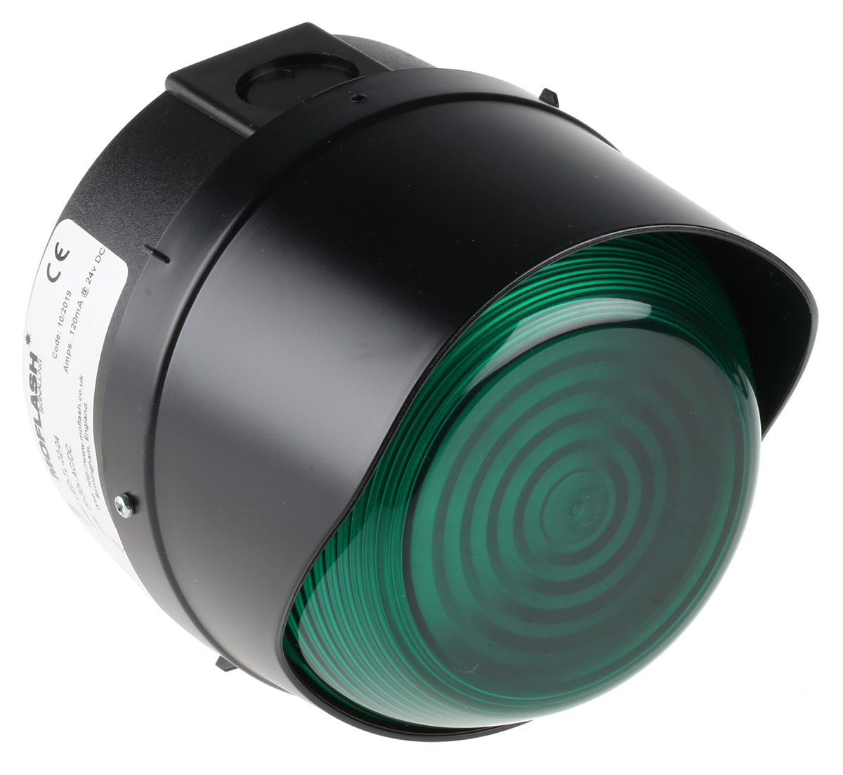 Moflash LED-TL Modular Series Green Steady Beacon 280V ac/dc, LED Bulb Surface, Wall, IP65