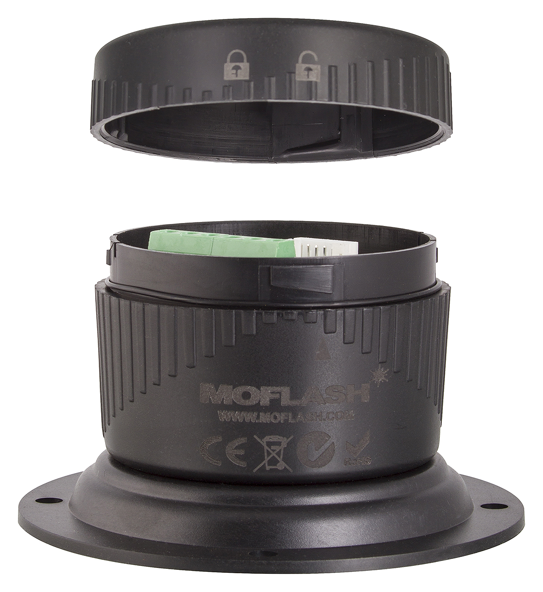 Moflash LED-TLM Series Mounting Base, LED Bulb 24V, DC, IP65