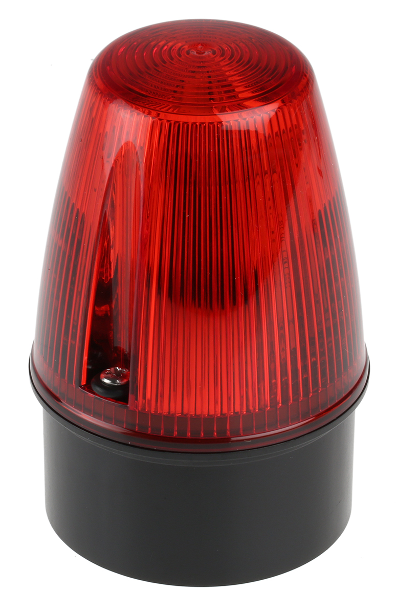 Moflash LED100 Series Red Steady, Flashing Beacon 17V, LED Bulb Surface, IP65