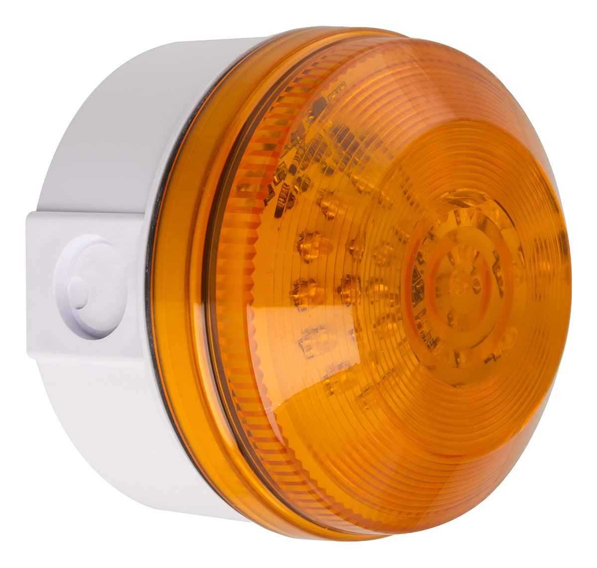 Moflash LED195 Series Amber Flashing Beacon 48V ac/dc, LED Bulb Rear, IP65