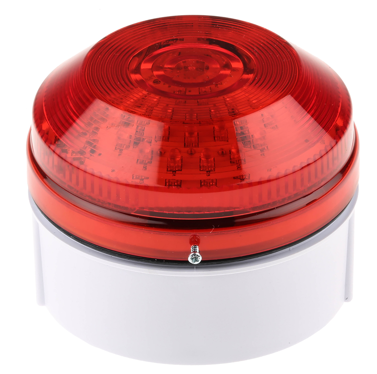 Moflash LED195 Series Red Flashing Beacon 48V ac/dc, LED Bulb Rear, Side, IP65