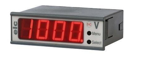 ELC LED Series Digital Voltmeter DC, LED Display 4-Digits ±0.1 %, 22.5 mm, 68.8 mm, UKAS